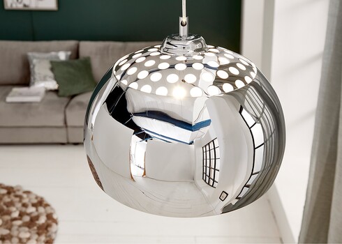 Rippvalgusti CHROME BALL kroom, 35x35xH35 cm