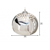 Rippvalgusti CHROME BALL kroom, 35x35xH35 cm