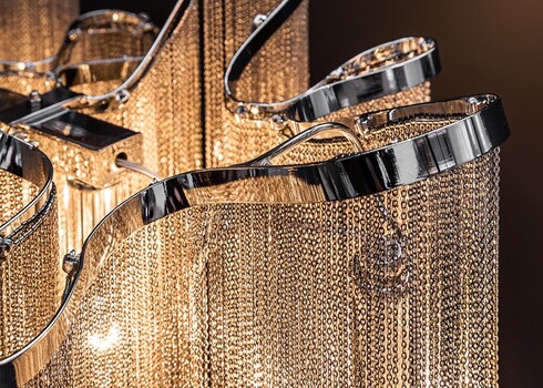 Rippvalgusti ELEGANCE hõbe, 118x34xH38 cm