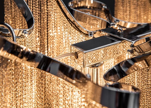 Rippvalgusti ELEGANCE hõbe, 118x34xH38 cm