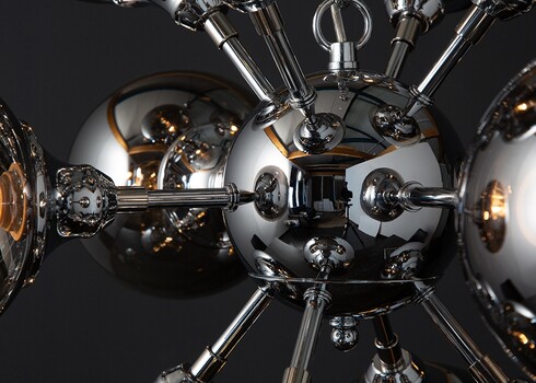 Rippvalgusti GALAXY hõbe, 72x72xH72 cm