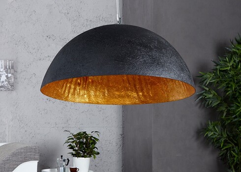 Rippvalgusti GLOW must / kuld, 50x50xH25 cm