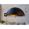 Rippvalgusti GLOW must / kuld, 70x70xH30 cm