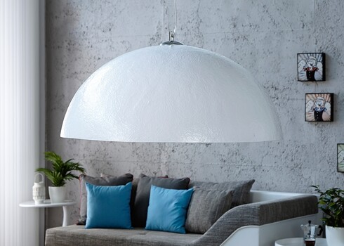 Rippvalgusti GLOW valge / hõbe, 70x70xH30 cm