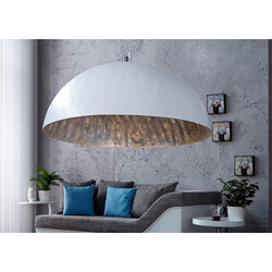 Rippvalgusti GLOW valge / hõbe, 70x70xH30 cm