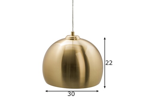Rippvalgusti GOLDEN BALL kuldne, 30x30xH22 cm