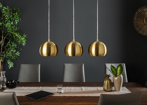 Rippvalgusti GOLDEN BALL kuldne, 56x18xH14 cm