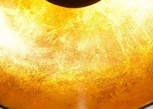 Rippvalgusti STUDIO must / kuldne, 55x55xH35 cm