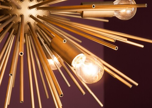 Rippvalgusti SUNLIGHT kuldne, 50x50xH50 cm