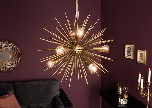 Rippvalgusti SUNLIGHT kuldne, 50x50xH50 cm