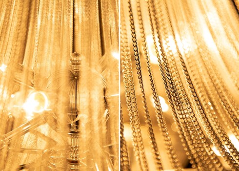 Rippvalgusti ROYAL hõbe, 50x50xH70 cm