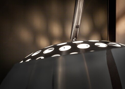 Põrandavalgusti BIG BOW hõbe, 150-160xH170-210 cm