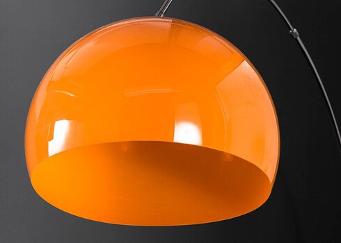 Põrandavalgusti BIG BOW oranž / hõbe, 150-160xH175-205 cm