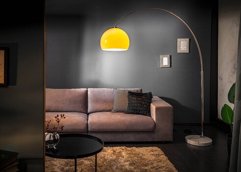 Põrandavalgusti BIG BOW oranž / hõbe, 150-160xH175-205 cm