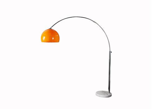 Põrandavalgusti BIG BOW oranž / hõbe, 150-160xH175-205 cm