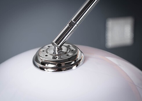 Põrandavalgusti BIG BOW hõbe, 150-160xH170-210 cm