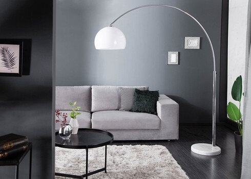 Põrandavalgusti BIG BOW hõbe, 150-160xH170-210 cm