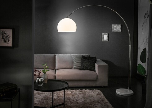 Põrandavalgusti BIG BOW hõbe, 150-160xH170-210 cm