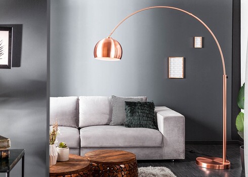 Põrandavalgusti BIG BOW vask, 150-160xH170-210 cm