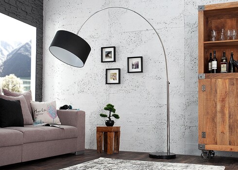 Põrandavalgusti BIG BOW must, 170-180xH170-200 cm