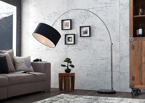 Põrandavalgusti BIG BOW must, 170-180xH170-200 cm