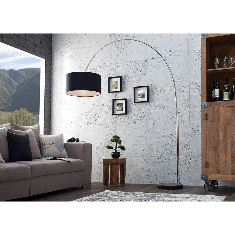 Põrandavalgusti BIG BOW must, 170-180xH170-200 cm