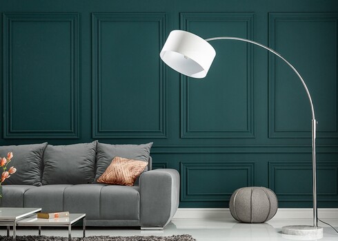 Põrandavalgusti BIG BOW valge, 170-180xH170-200 cm