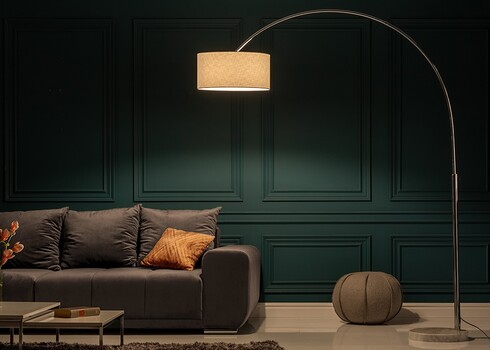 Põrandavalgusti BIG BOW valge, 170-180xH170-200 cm