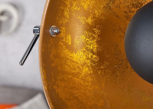 Põrandavalgusti STUDIO must / kuldne, 55x55xH160 cm