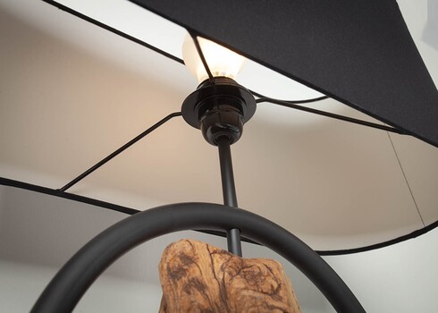 Põrandavalgusti ELEMENTS must, 55x21xH147 cm