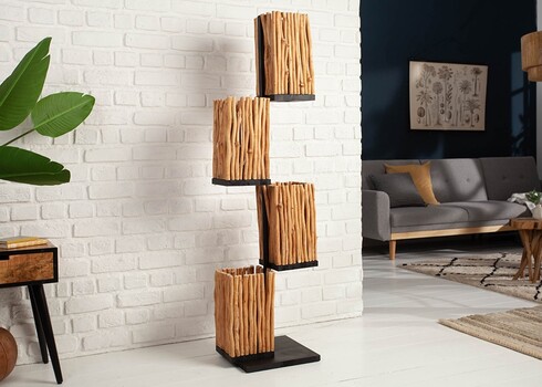 Põrandavalgusti EUPHORIA helepruun, 44x35xH154 cm