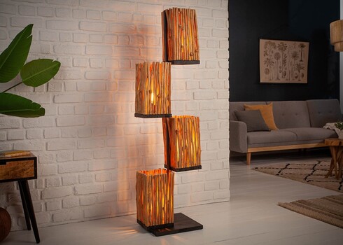 Põrandavalgusti EUPHORIA helepruun, 44x35xH154 cm