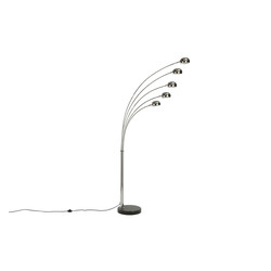 Põrandavalgusti FIVE LIGHTS hõbe, 125xH200 cm