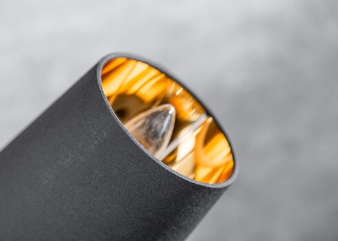 Põrandavalgusti LEVELS must / kuldne, 60x60xH178 cm