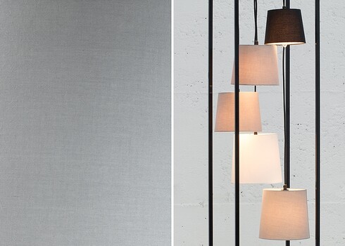 Põrandavalgusti LEVELS must / hall, 32x32xH180 cm