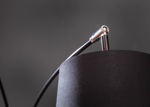 Põrandavalgusti LEVELS must / kuldne, 100x120xH202 cm