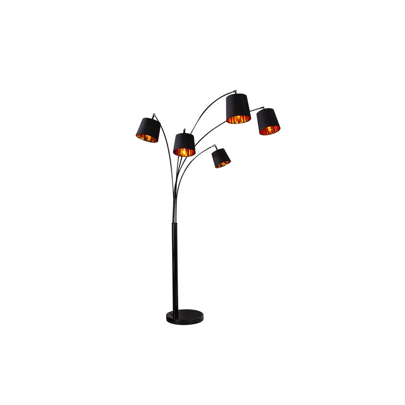 Põrandavalgusti LEVELS must / kuldne, 100x120xH202 cm