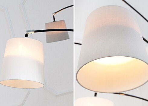 Põrandavalgusti LEVELS hall / valge, 120x120xH200 cm