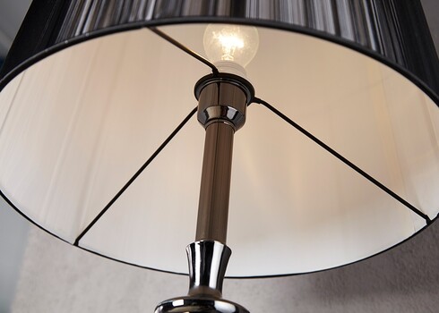 Põrandavalgusti LUCIE must, 40x40xH160 cm