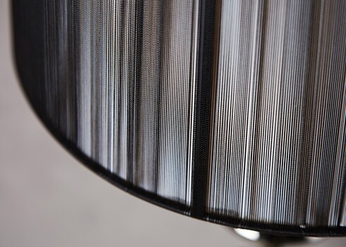 Põrandavalgusti LUCIE must, 40x40xH160 cm