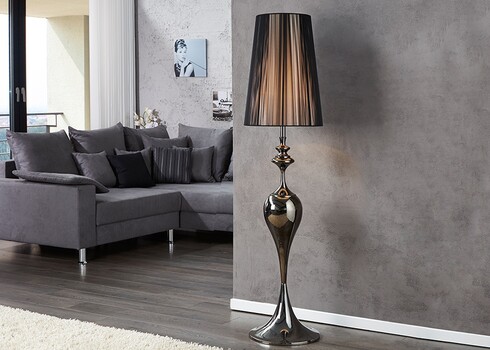 Põrandavalgusti LUCIE must, 40x40xH160 cm