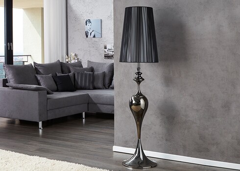 Põrandavalgusti LUCIE must, 40x40xH160 cm