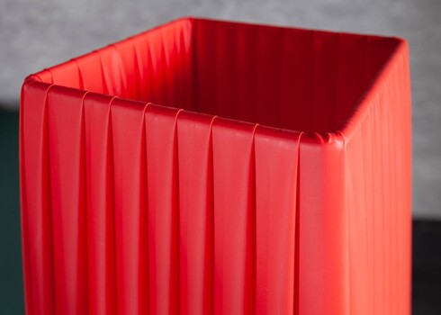 Põrandavalgusti PARIS punane / hõbe, 15x15xH120 cm