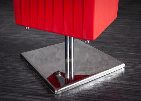 Põrandavalgusti PARIS punane / hõbe, 15x15xH120 cm