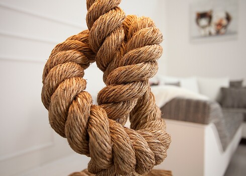 Põrandavalgusti SEVEN SEAS valge / helepruun, 45x45xH160 cm