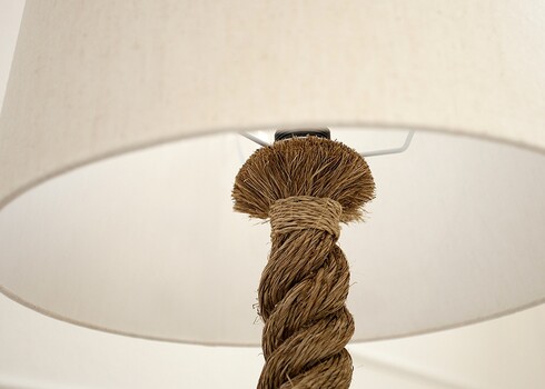 Põrandavalgusti SEVEN SEAS valge / helepruun, 45x45xH160 cm