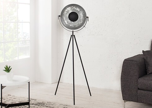 Põrandavalgusti STUDIO must / hõbe, 65x65xH145 cm