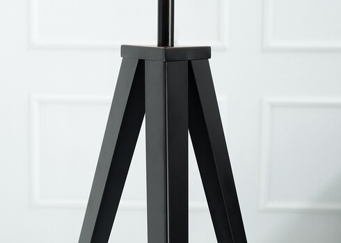 Põrandavalgusti TRIPOD must / pruun, D60xH155 cm