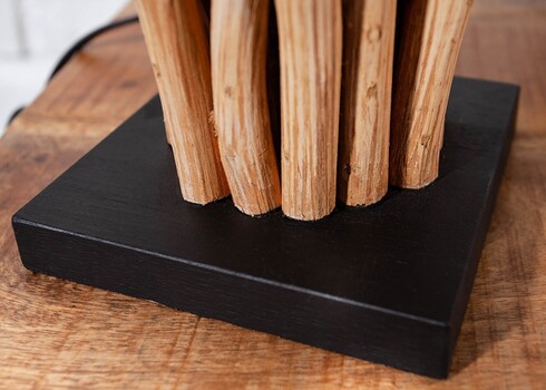 Lauavalgusti EUPHORIA pruun / valge, 15x15xH45 cm