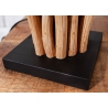 Lauavalgusti EUPHORIA pruun / valge, 15x15xH45 cm